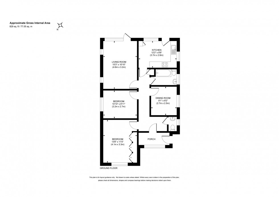 Floorplan for Farlington Avenue, Haywards Heath, RH16