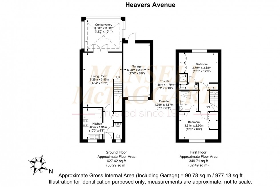 Floorplan for Hevers Avenue, Horley, RH6