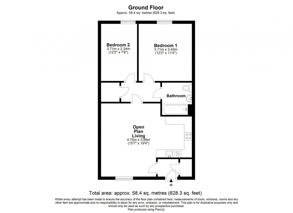 Floorplan for Somerley Drive, Crawley, RH10