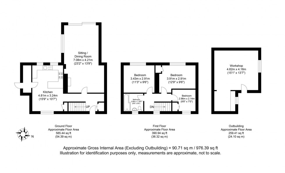 Floorplan for School Field, Barcombe, BN8