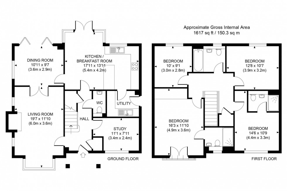 Floorplan for Cheales Close, Haywards Heath, RH16