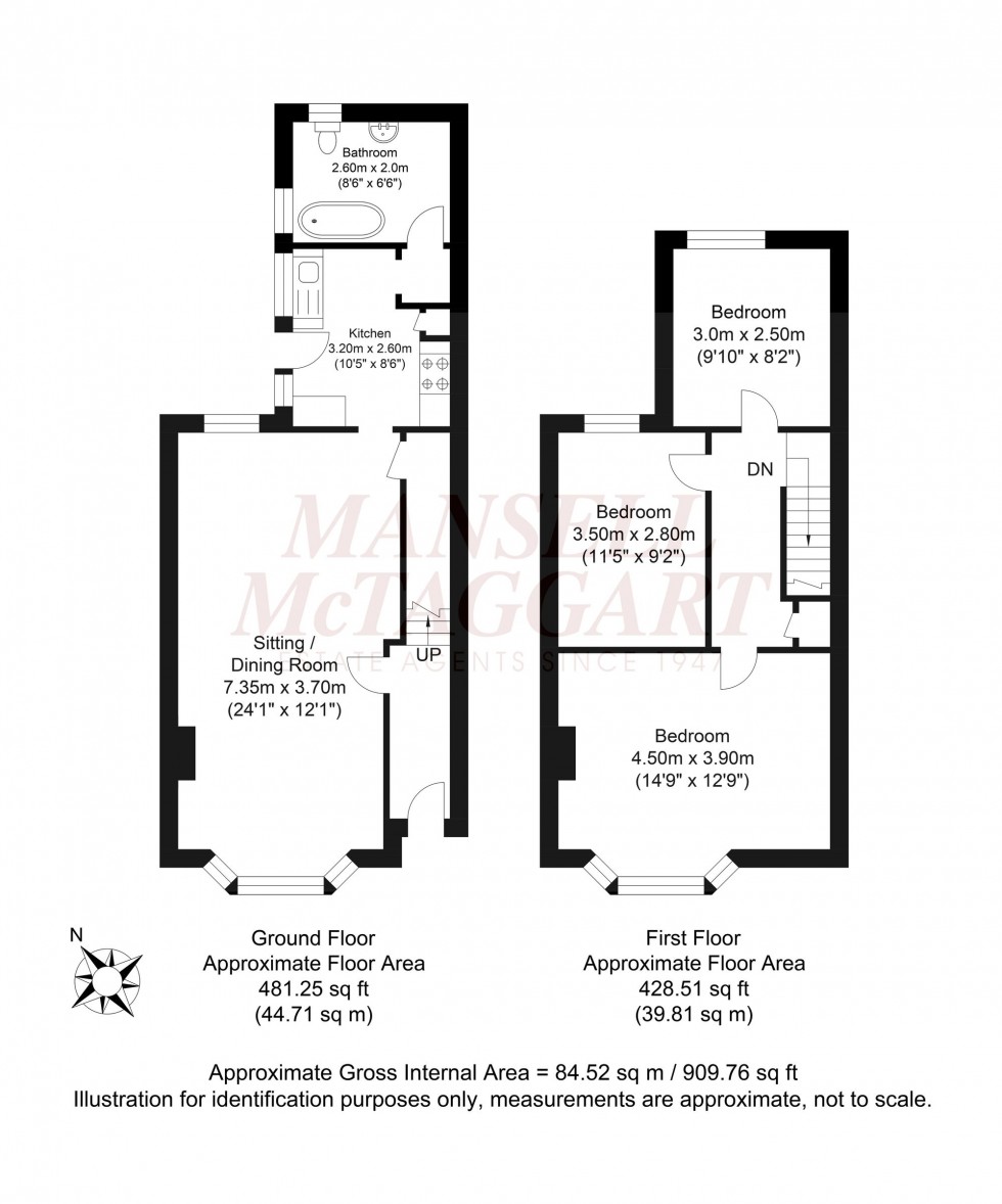 Floorplan for Cambridge Road, Horsham, RH13