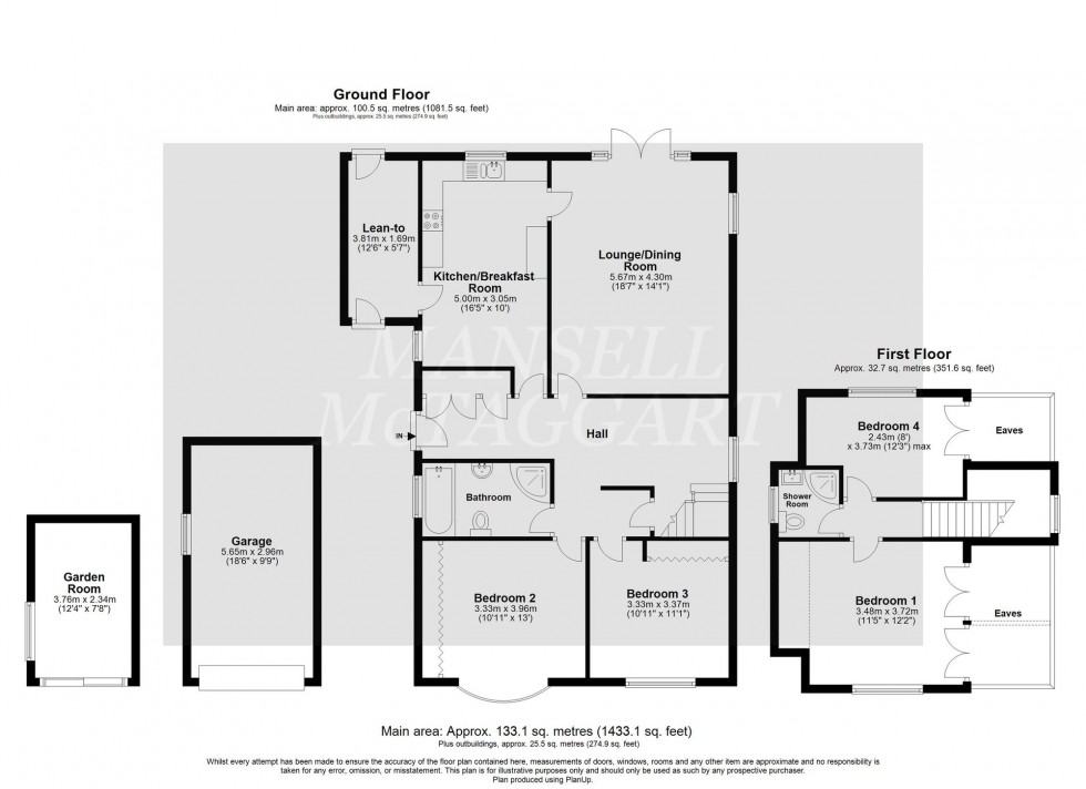 Floorplan for Priory Road, Forest Row, RH18