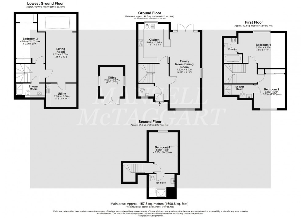 Floorplan for Highbrook Lane, West Hoathly, RH19