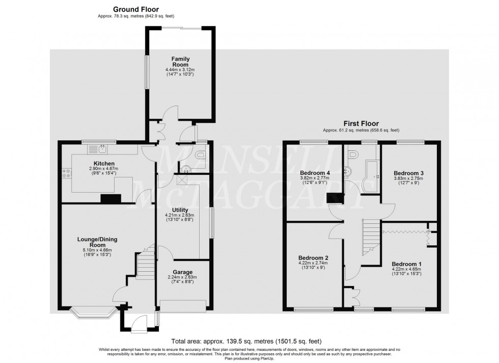 Floorplan for Wolverton Gardens, Horley, RH6