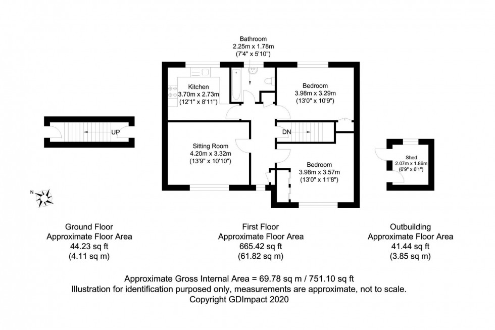 Floorplan for Wray Close, Ashurst Wood, RH19