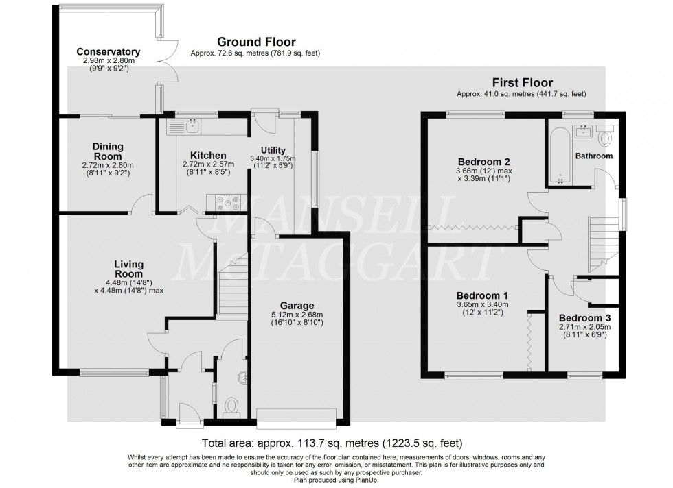 Floorplan for Pegasus Way, East Grinstead, RH19