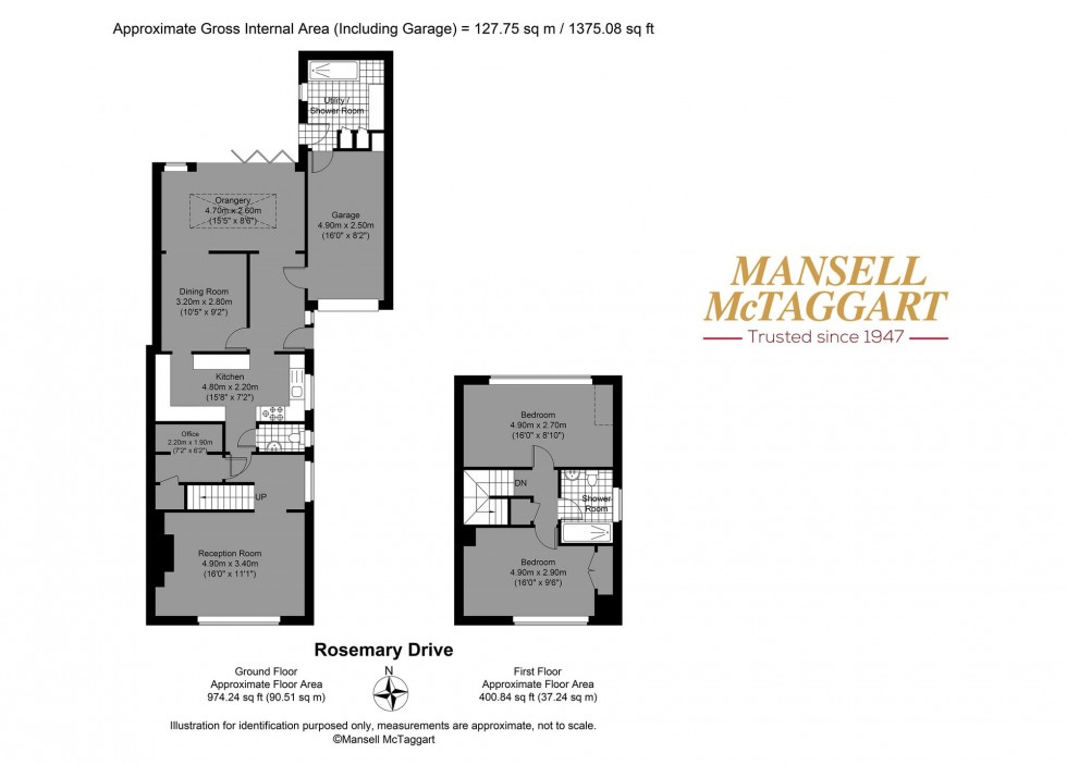 Floorplan for Rosemary Drive, Shoreham-By-Sea, BN43