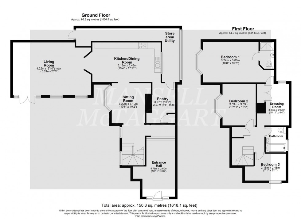 Floorplan for Clock House Lane, Nutley, TN22