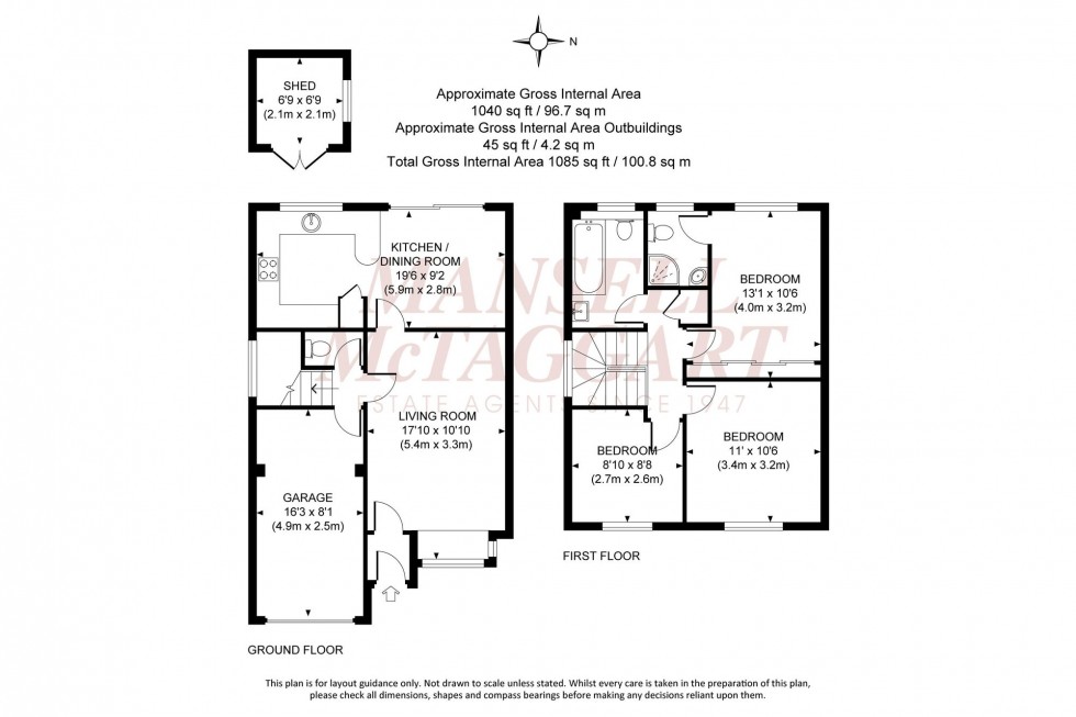 Floorplan for Wisden Avenue, Burgess Hill, RH15