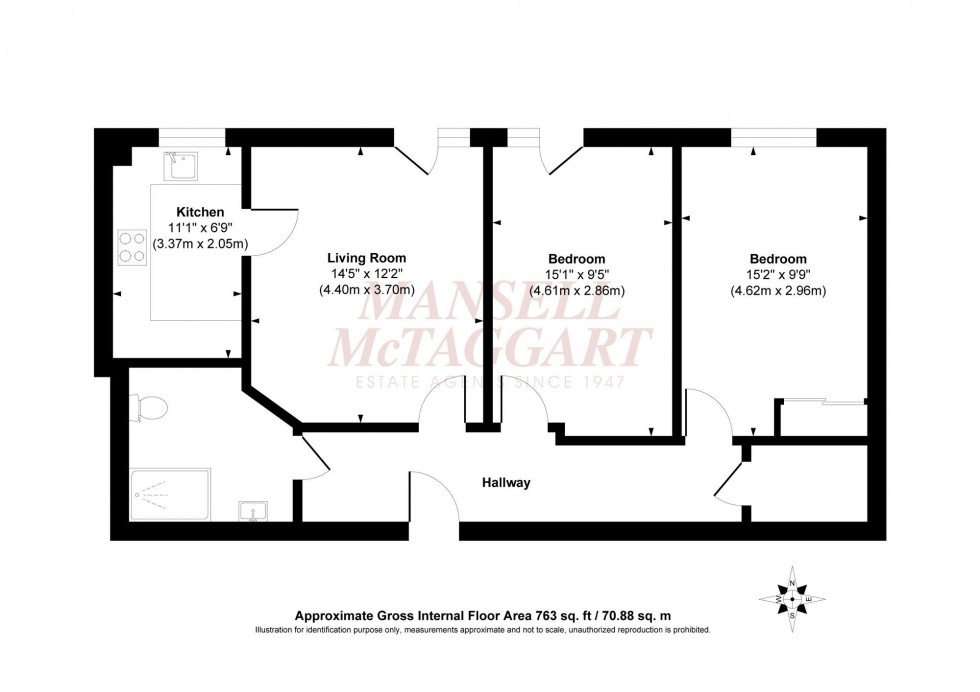 Floorplan for The Brow, Corbett Court The Brow, RH15